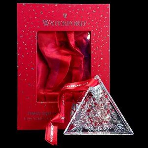 Waterford Crystal Ornament Triangle 2017 Times Square New Years Eve Ball NIB